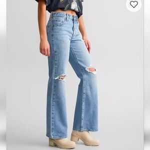 Levis Baggy Bootcut Denim Jeans Size 27
